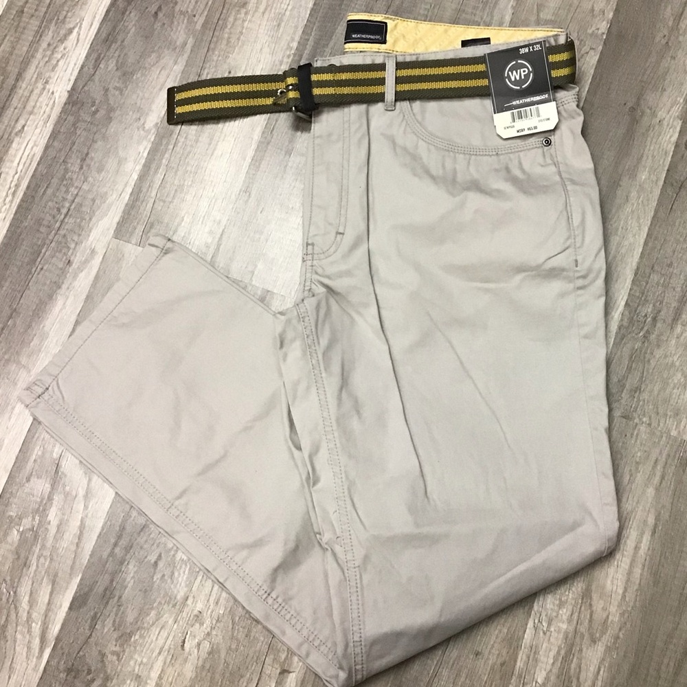 NWT Mens Weatherproof 5 pocket pants 38x32
